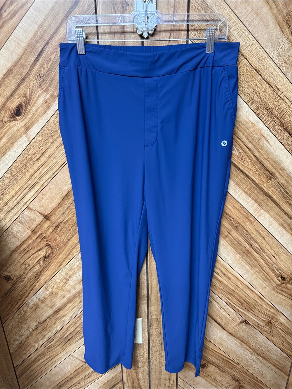 Baleaf Blue Athletic Pull-On Pants with Small Logo XL.